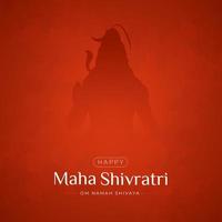 Lycklig maha shivaratri social media posta design vektor