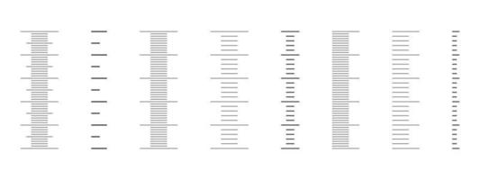 vertikal termometer skalor uppsättning. mallar för meteorologiska eller medicinsk mätning verktyg vektor