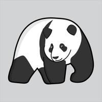enkel panda vektor