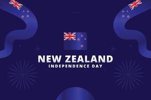 ny zealand oberoende dag bakgrund för hälsning ögonblick vektor