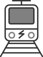 elektriskt tåg vektor ikon