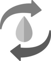 Recycling-Ewasser-Vektorsymbol vektor