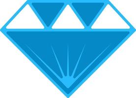diamant platt ikon vektor tecken och symbol illustration