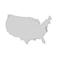 vektor illustration av förenad stater Karta