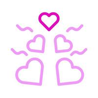 dekoration ikon duofärg rosa stil valentine illustration vektor element och symbol perfekt.