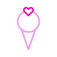 Eis Symbol duocolor rosa Stil Valentinstag Illustration Vektorelement und Symbol perfekt. vektor