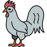 Huhn, das leicht bearbeitet oder geändert werden kann vektor