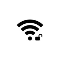 Wifi einfache flache Symbolvektorillustration vektor