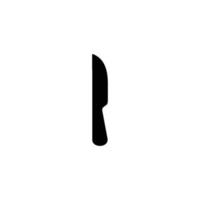 kniv enkel platt ikon vektor illustration