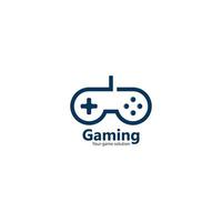 joystick logotyp för gaming vektor ikon illustration