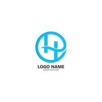 h Brief Logo Template Design Vektor