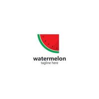 Wassermelone-Logo-Vektor-Icon-Konzept vektor