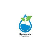 hydroponiska logotyp vektor ikon illustration