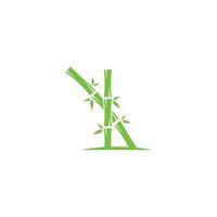Bambus-Logo-Vektor-Symbol-Illustration vektor