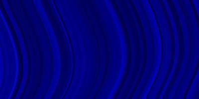 mörkblå vektormönster med böjda linjer vektor