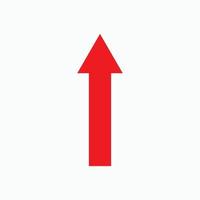 röd pil ikon vektor eps- 10