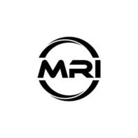 MRI-Brief-Logo-Design in Abbildung. Vektorlogo, Kalligrafie-Designs für Logo, Poster, Einladung usw. vektor