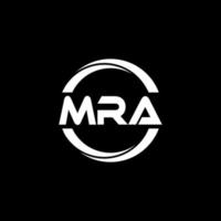 MRA-Brief-Logo-Design in Abbildung. Vektorlogo, Kalligrafie-Designs für Logo, Poster, Einladung usw. vektor