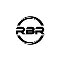 rbr-Brief-Logo-Design in Abbildung. Vektorlogo, Kalligrafie-Designs für Logo, Poster, Einladung usw. vektor