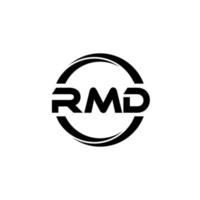 rmd-Brief-Logo-Design in Abbildung. Vektorlogo, Kalligrafie-Designs für Logo, Poster, Einladung usw. vektor