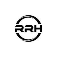 rrh-Buchstaben-Logo-Design in Abbildung. Vektorlogo, Kalligrafie-Designs für Logo, Poster, Einladung usw. vektor