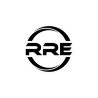 rre brev logotyp design i illustration. vektor logotyp, kalligrafi mönster för logotyp, affisch, inbjudan, etc.