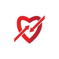 Herz Logo Vorlage Vektor
