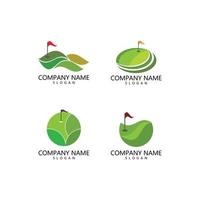Golf Logo Vorlage vektor