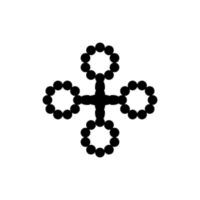 Kreuz-Symbol. einfaches stil-christliches religionsfeiertagsplakat-hintergrundsymbol. Designelement für das Markenlogo der christlichen Religion. Kreuz-T-Shirt-Druck. Vektor für Aufkleber.