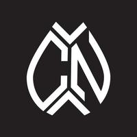 cn-Buchstaben-Logo-Design. cn kreatives initiales cn-Buchstaben-Logo-Design. cn kreative Initialen schreiben Logo-Konzept. vektor