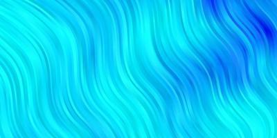 hellblauer Vektorhintergrund mit gebogenen Linien vektor