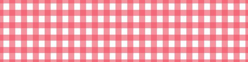 röd picknick vichy mönster. bordsduk för tabell. fyrkant textur för gingham eller trasa. vektor illustration
