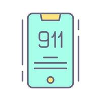 911 vektor ikon