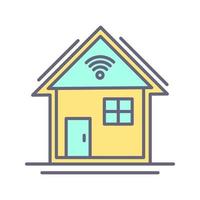 Smart-Home-Vektorsymbol vektor