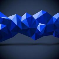 abstrakter geometrischer hintergrund mit blauer polygonaler linie vektor