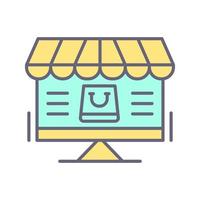 Online-Shopping-Vektor-Symbol vektor