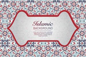 islamische geometrische dekorative Muster, Hintergrundkollektion, islamisches Ornament-Vektorbild im Hintergrund vektor