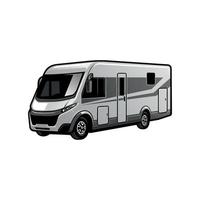 rv wohnmobil illustration logo vektor