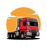 LKW-Illustration-Logo-Vektor vektor