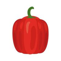färsk peppar grönsaker hälsosam mat ikon vektor
