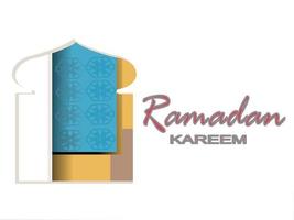 Ramadan Kareem. islamische Grußkartenvorlage mit Ramadan für Tapetendesign. Plakat, Medienbanner. eine Reihe von Vektorgrafiken. vektor