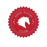 vektor häst ridning klubb retro logotyp