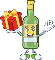 Cartoon-Whisky-Flasche vektor