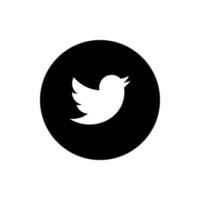 Twitter logotyp, Twitter ikon vektor, Twitter symbol fri vektor