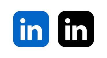 Linkedin-Logo-Vektor, Linkedin-Symbol, Linkedin-Symbol freier Vektor