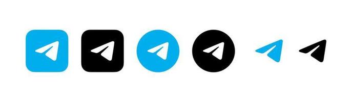 telegram logotyp vektor, telegram ikon fri vektor