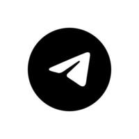 telegram logotyp vektor, telegram ikon fri vektor