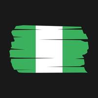 nigeria flagge bürste vektor