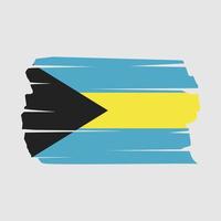 bahamas flagge bürste vektor