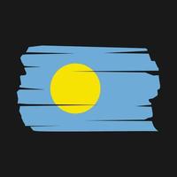 Palau-Flagge-Pinsel vektor